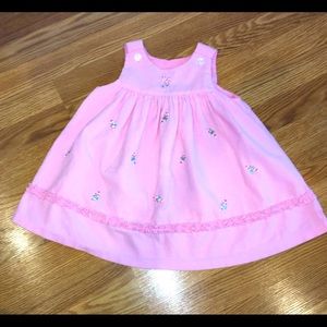 Pink mini Corduroy Candy‎ Cane  Embroidered Jumper 2T
